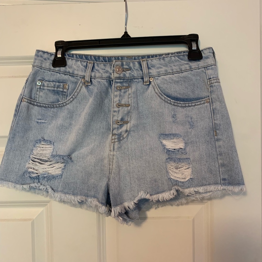Light Wash Jean Shorts